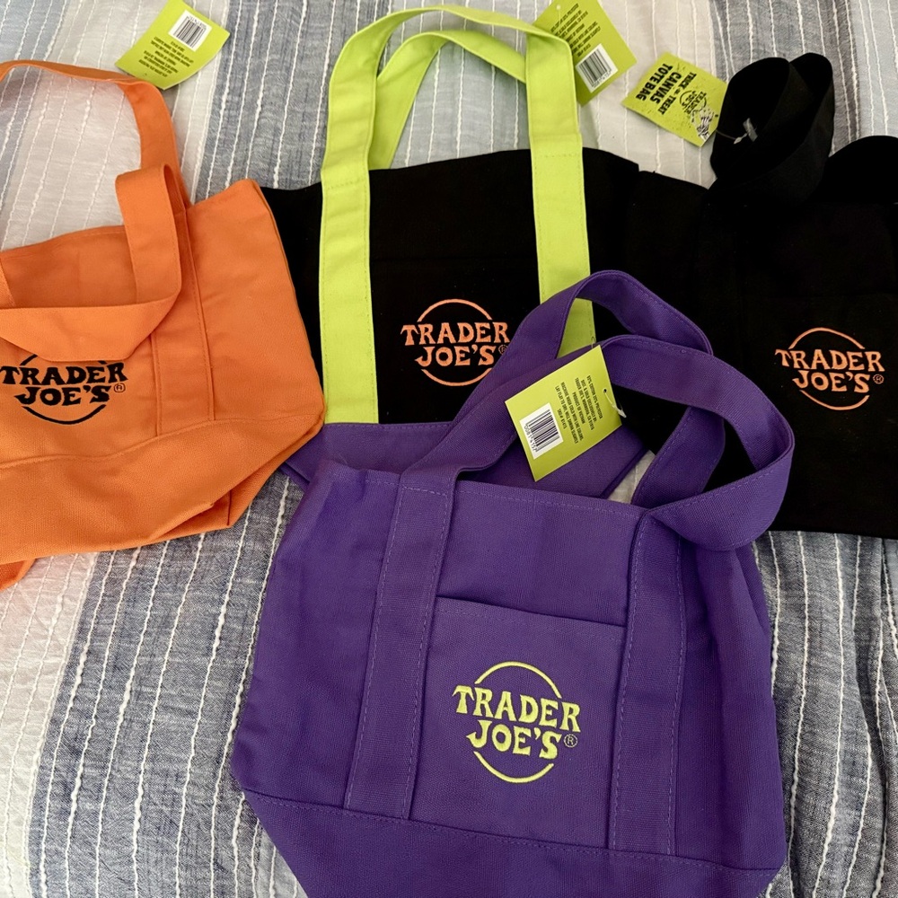 Trader Joe's Vibrant Tote Bag Collection